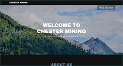 Desktop Screenshot of chestermining.com